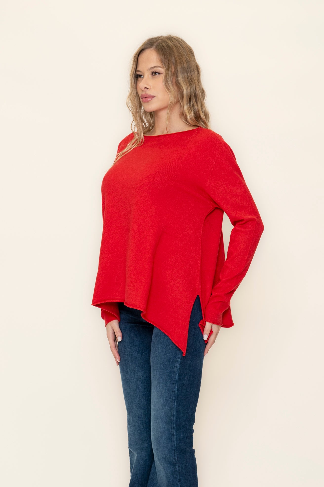 pull scollo con orlo VICOLO 22052s