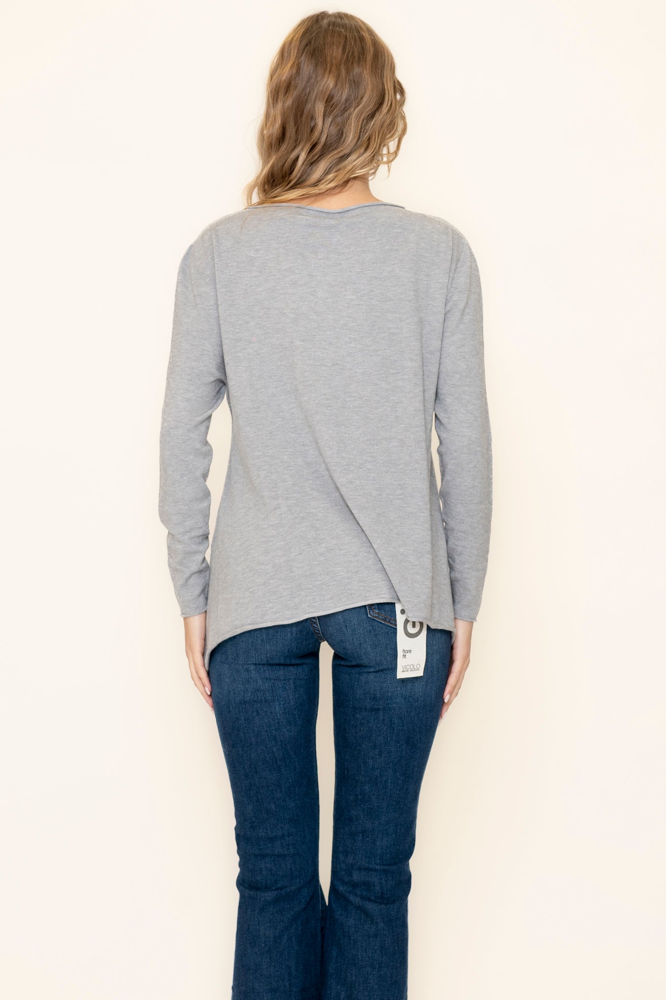 pull scollo con orlo VICOLO 22052s