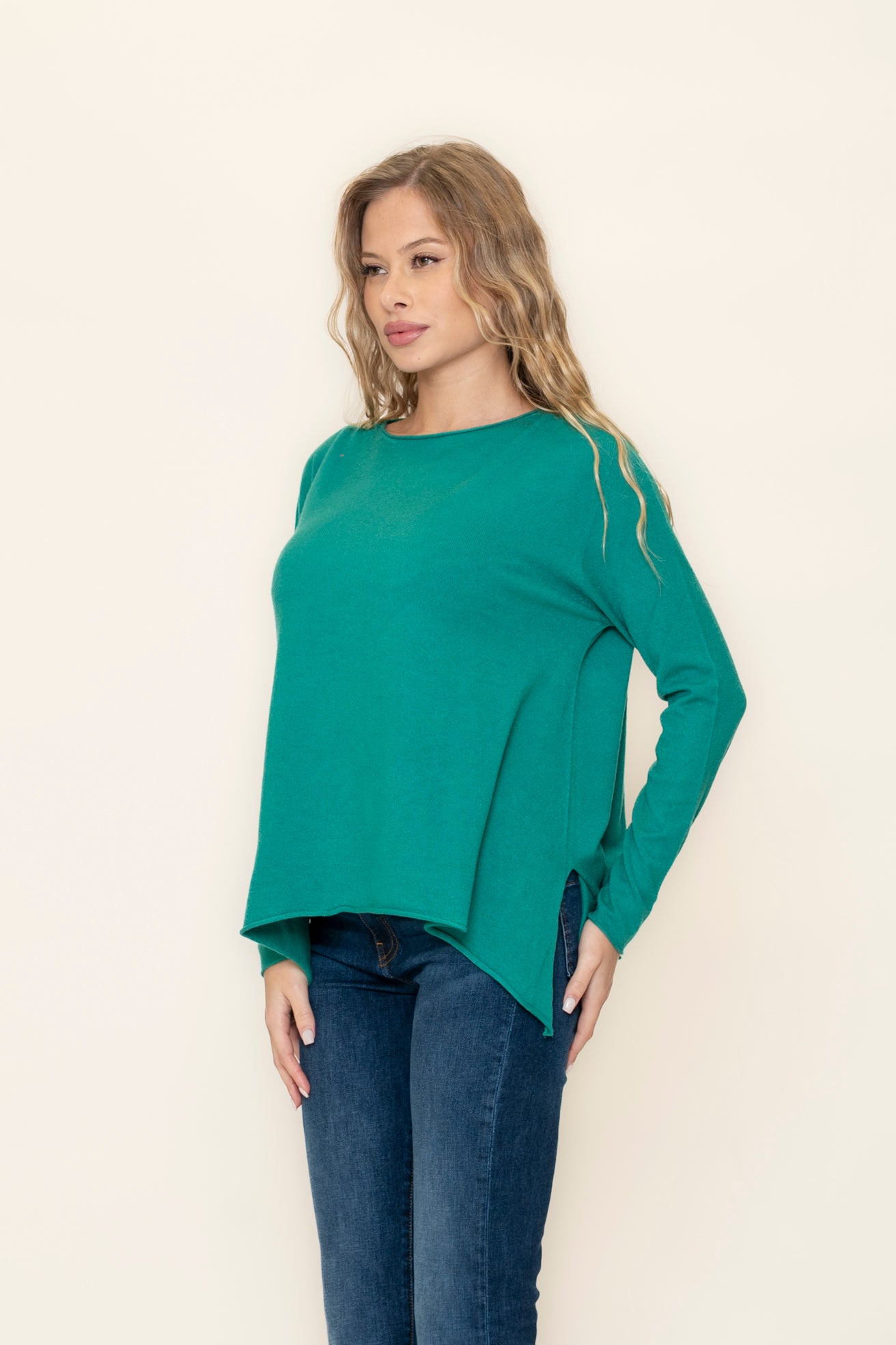 pull scollo con orlo VICOLO 22052s