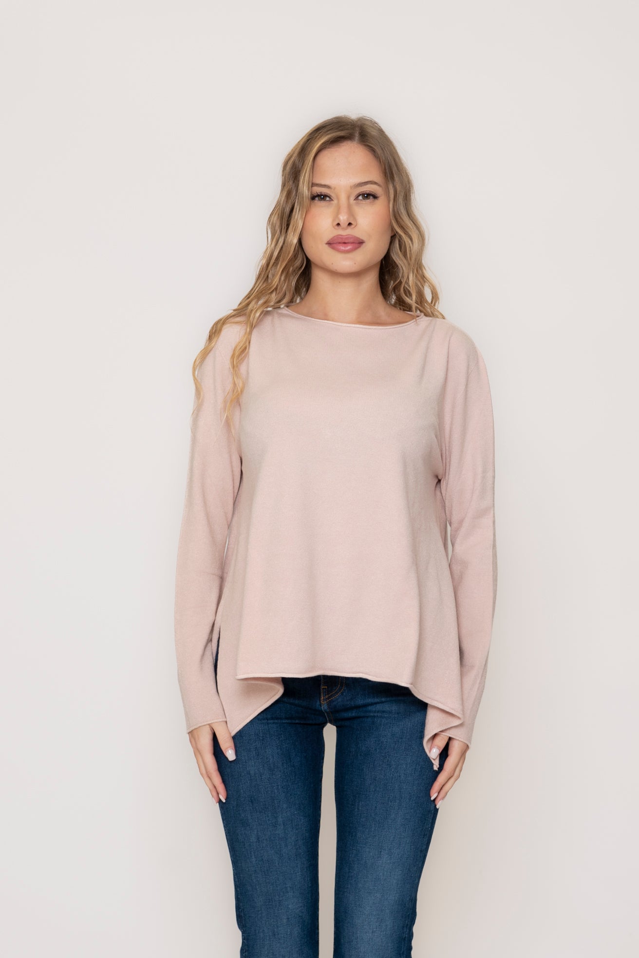 pull scollo con orlo VICOLO 22052s