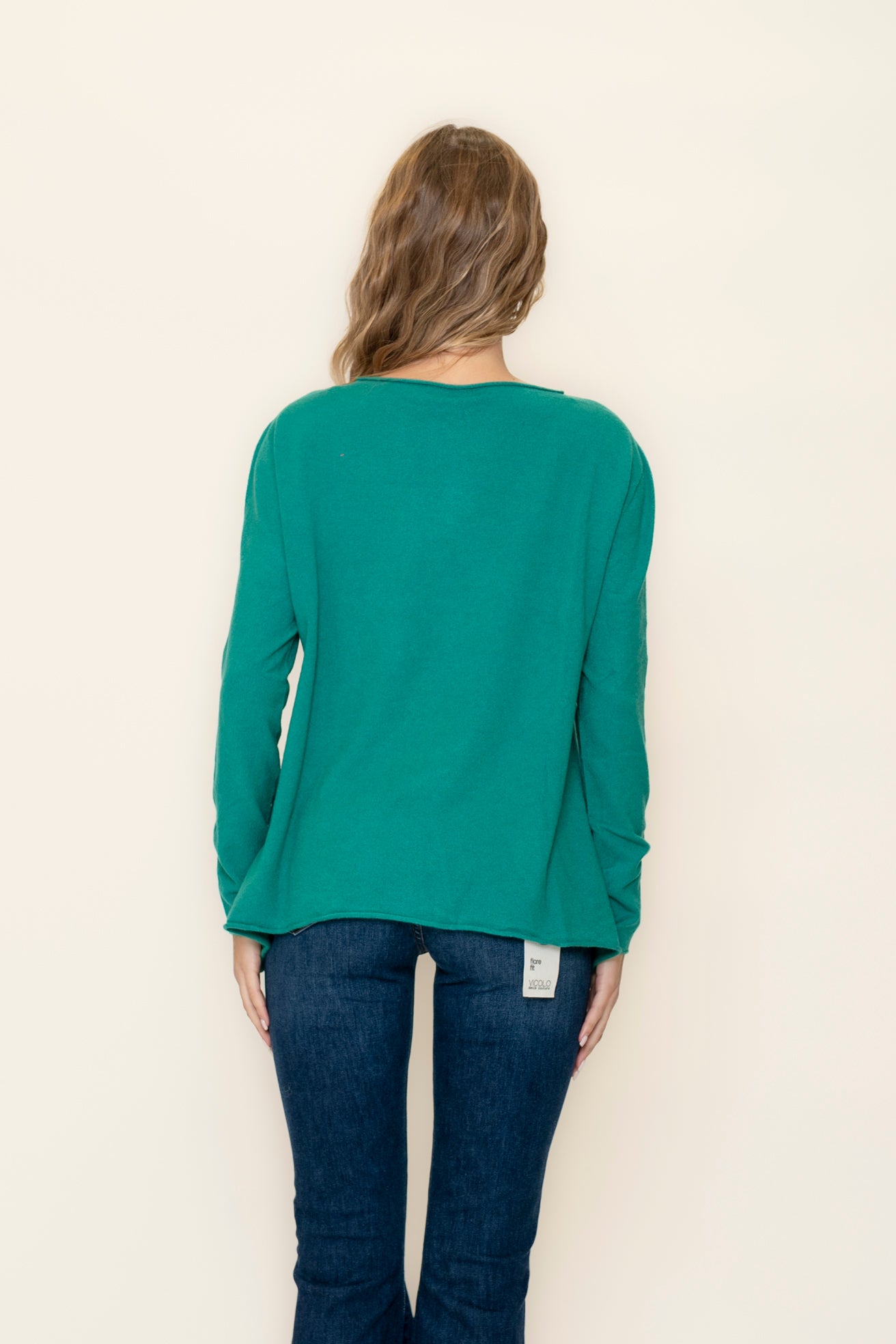 pull scollo con orlo VICOLO 22052s