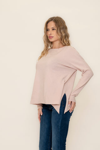 pull scollo con orlo VICOLO 22052s