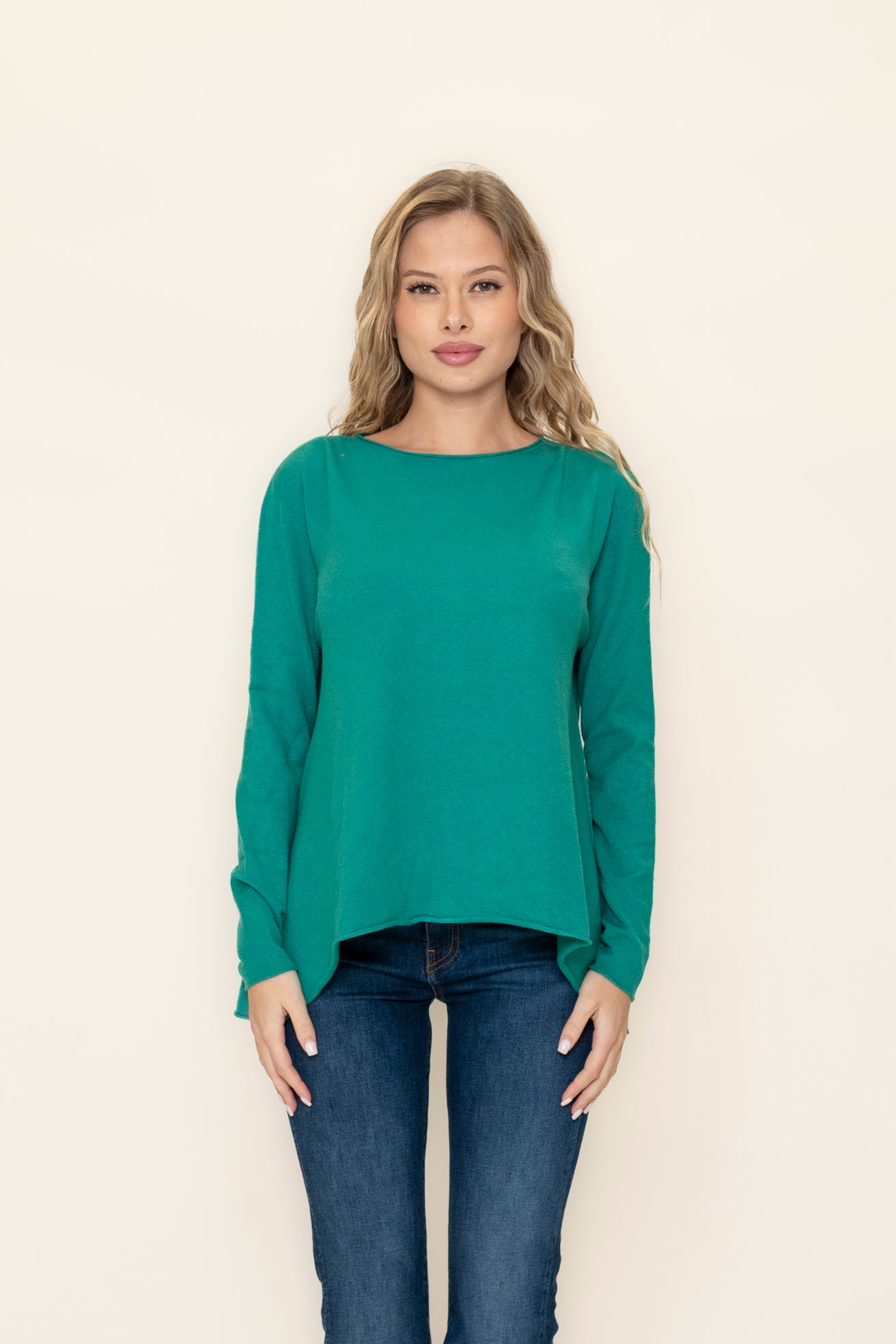 pull scollo con orlo VICOLO 22052s